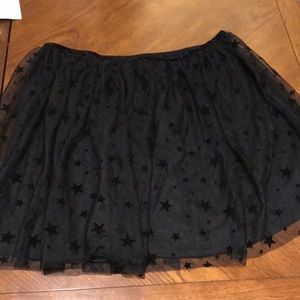 Black tulle skirt